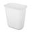 Sterilite Rectangular Wastebasket 5.5 Gallon Open Top Trash Bin, 12 Pack, White