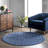 Mahita Moroccan Power Loom Performance Blue Rug-915993145