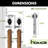 Brushed Nickel Classic Design Z Shape Brackets Double Track Bypass Two Door Hardware Kit-45200018