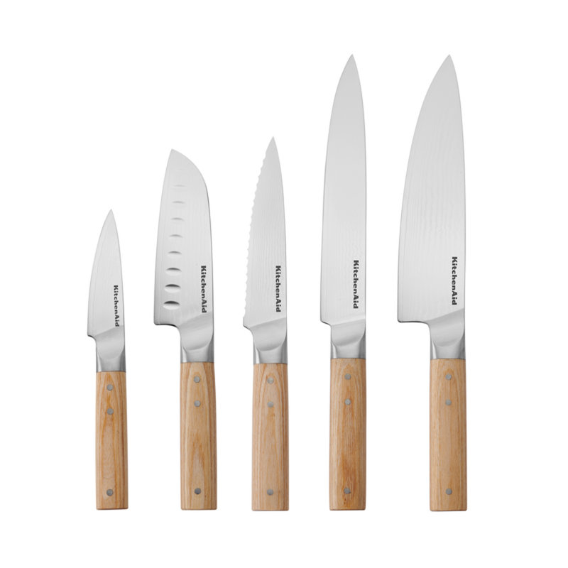 KitchenAid Premium 6 Piece Wood Block Set