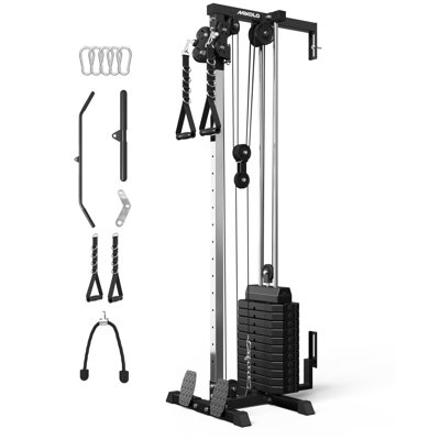 Mikolo Compact Weight Stack Functional Trainer with Adjustable Pulley
