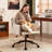 Arianna Height Adjustable Boucle Fabric Office Task Chair-636427211-616078681
