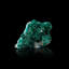 Dioptase sur calcite avec plancheite