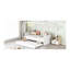 Lit de jour à baldaquin simple avec lit gigogne simple, blanc (ancien SKU: WF308885AAK)-179604573