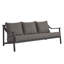 Canapé d'extérieur Terrace en aluminium graphite carbone