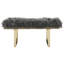 Edwin Faux Fur Upholstered Bench