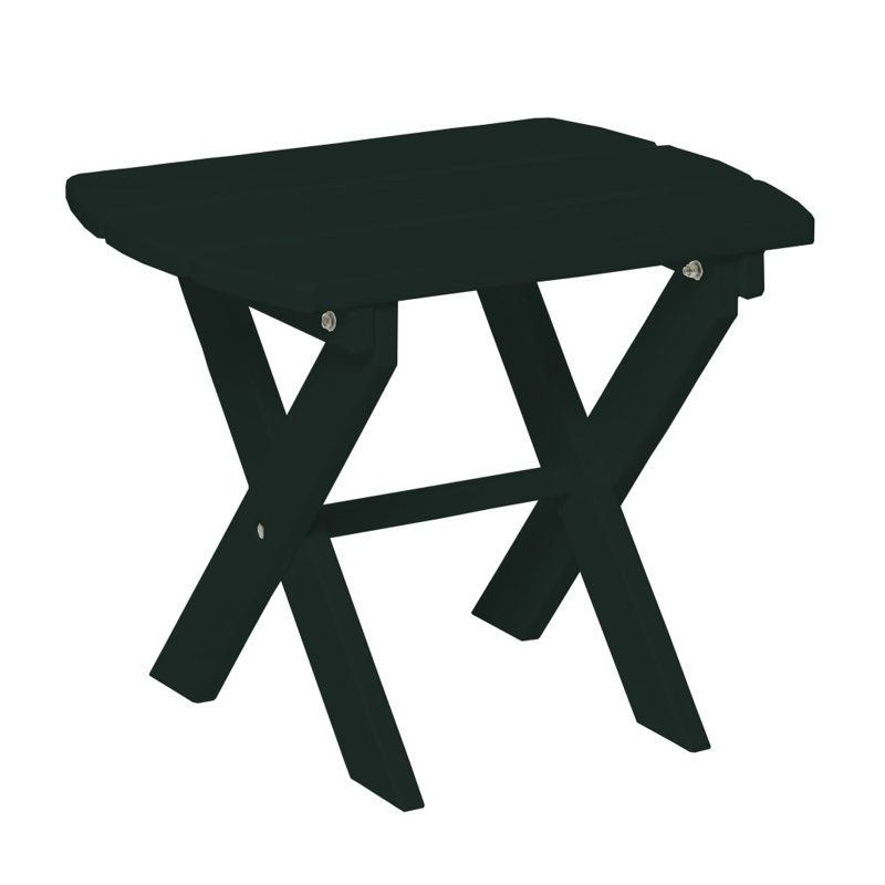 Oval Foldable Outdoor Side Table , 24 " W 18 " D, Turf Green