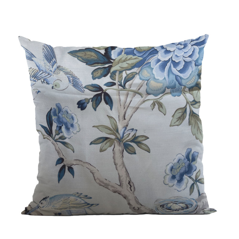 Coussin en coton de luxe fabriqué à la main Elyssa, 20 po x 20 po, Coussin décoratif