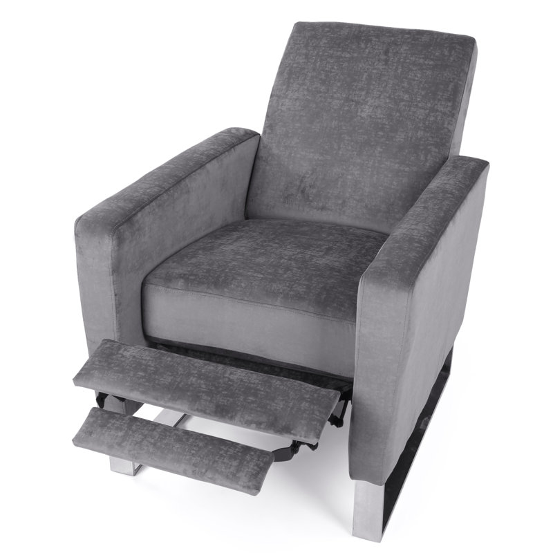 Cesilie Recliner, Velvet, Gray