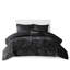 Édredon en velours de luxe pour très grand lit / très grand - noir avec mode`` 2 taies décoratives, 1 coussin, beauté lavable à la machine, rembourrage, par-117329267-117329263