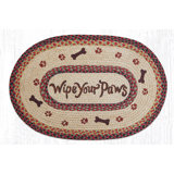Wipe Your Paws Printed Area Rug