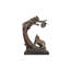 Bronze Bears on Tree Table Top Sculpture