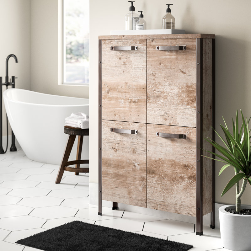 Harkon Solid Wood Bathroom Cabinet