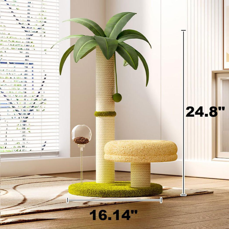 Arbre à chat coco pour chats d'intérieur, fond épais