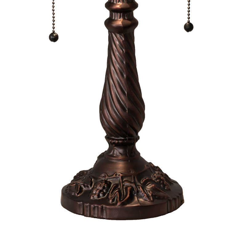 22" High Spiral Grape Table Lamp