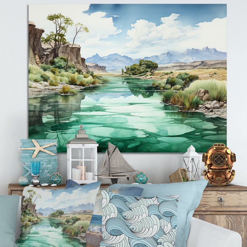 Glacier du minimalisme en Alaska, H 34 po x l 44 po x P 1,5 po, Toile tendue