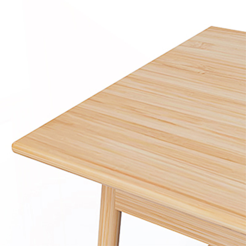 Bureau d'ordinateur, bureau d'écriture en bambou, bureau de travail simple et moderne