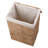 DTX Intl Handmade Wicker Laundry Hampers - Set of 2 Water Hyacinth Storage Baskets with Integrated Handles, Removable Liners, and Lids-2490035