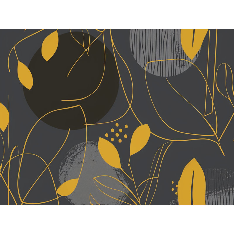 Botanical Shapes Abstract Cotton Blend Comforter, Queen Comforter