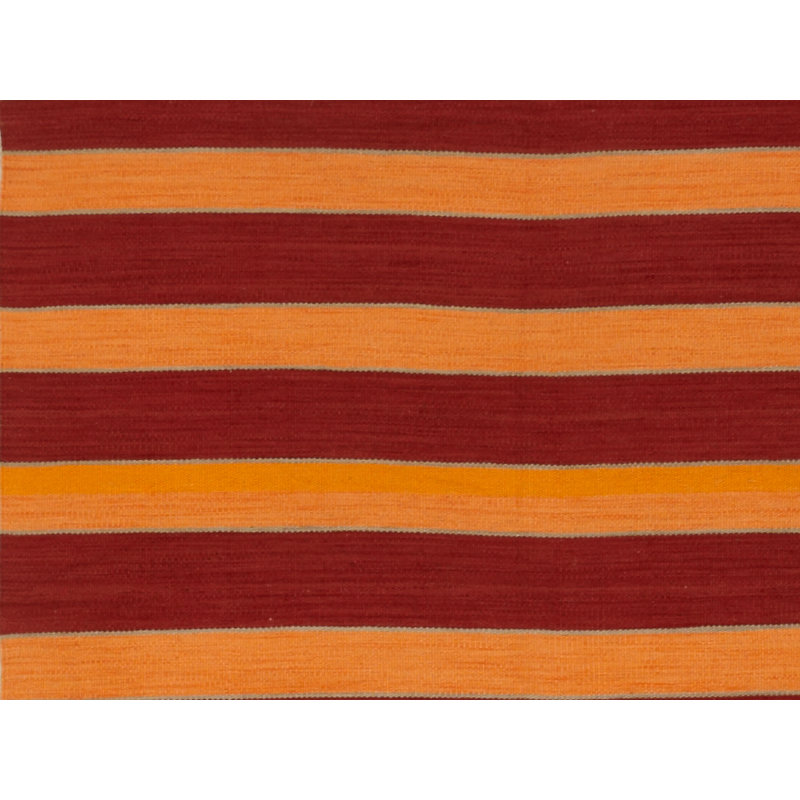 Striped Area Rug in Red/Orange