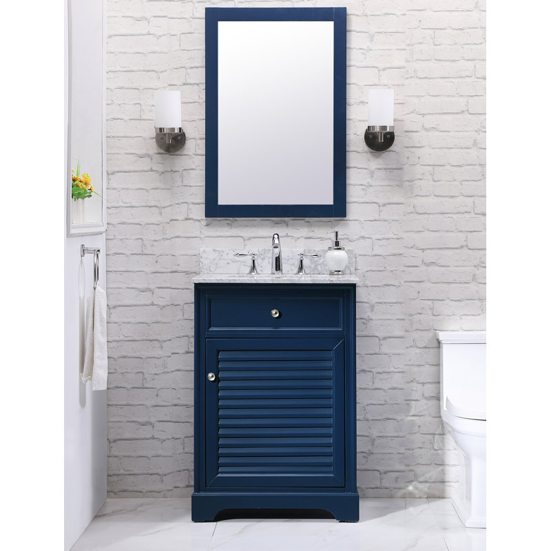 Ensemble de meuble-lavabo simple 24 po Closter, Bleu