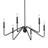 Roin 6 - Light Steel Dimmable Round Chandelier-1143043095