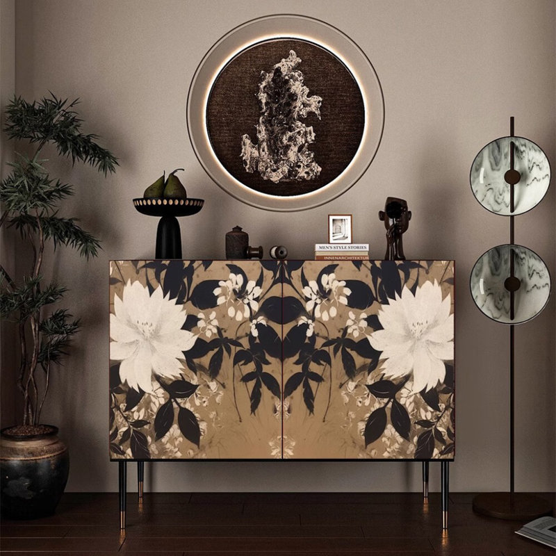 Retro Art Painted Sideboard