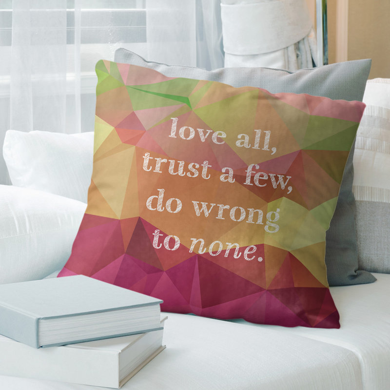 Housse de coussin Faux Gemstone Do No Wrong, 26 po x 26 po, Pyrite arc-en-ciel, Polyester/ Bourre en polyester