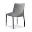 Chaise d'appoint à dossier beige uni (ensemble de 2)-1472518441