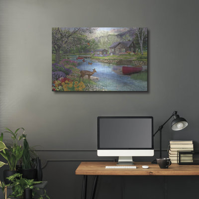 «Spring Cabin» par Bigelow, illustrations sur métal