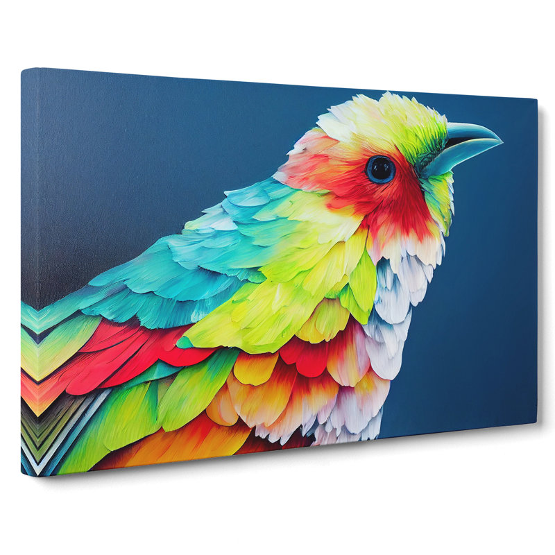 Colourful Bird Vol.2 - Wrapped Canvas, 35cm H x 50cm W x 3cm D