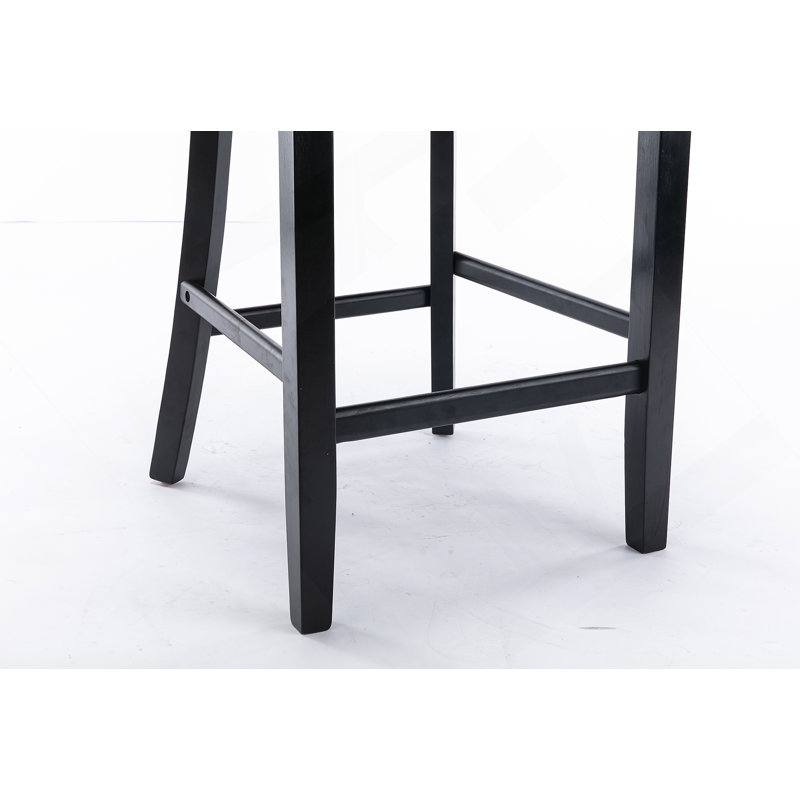 Tabourets de bar contemporains rembourrés en velours avec boutons capitonnés