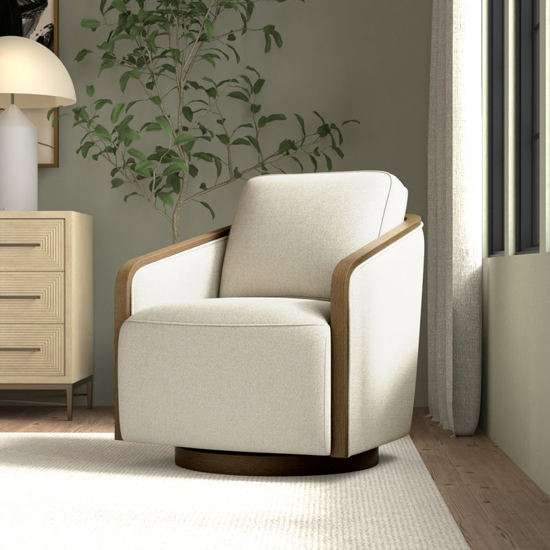 Chaise pivotante beige, Beige