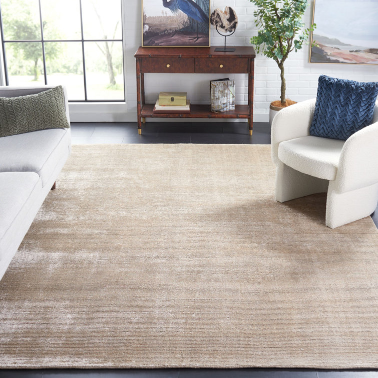 Mcelroy Hand-Knotted Wool Gray Area Rug