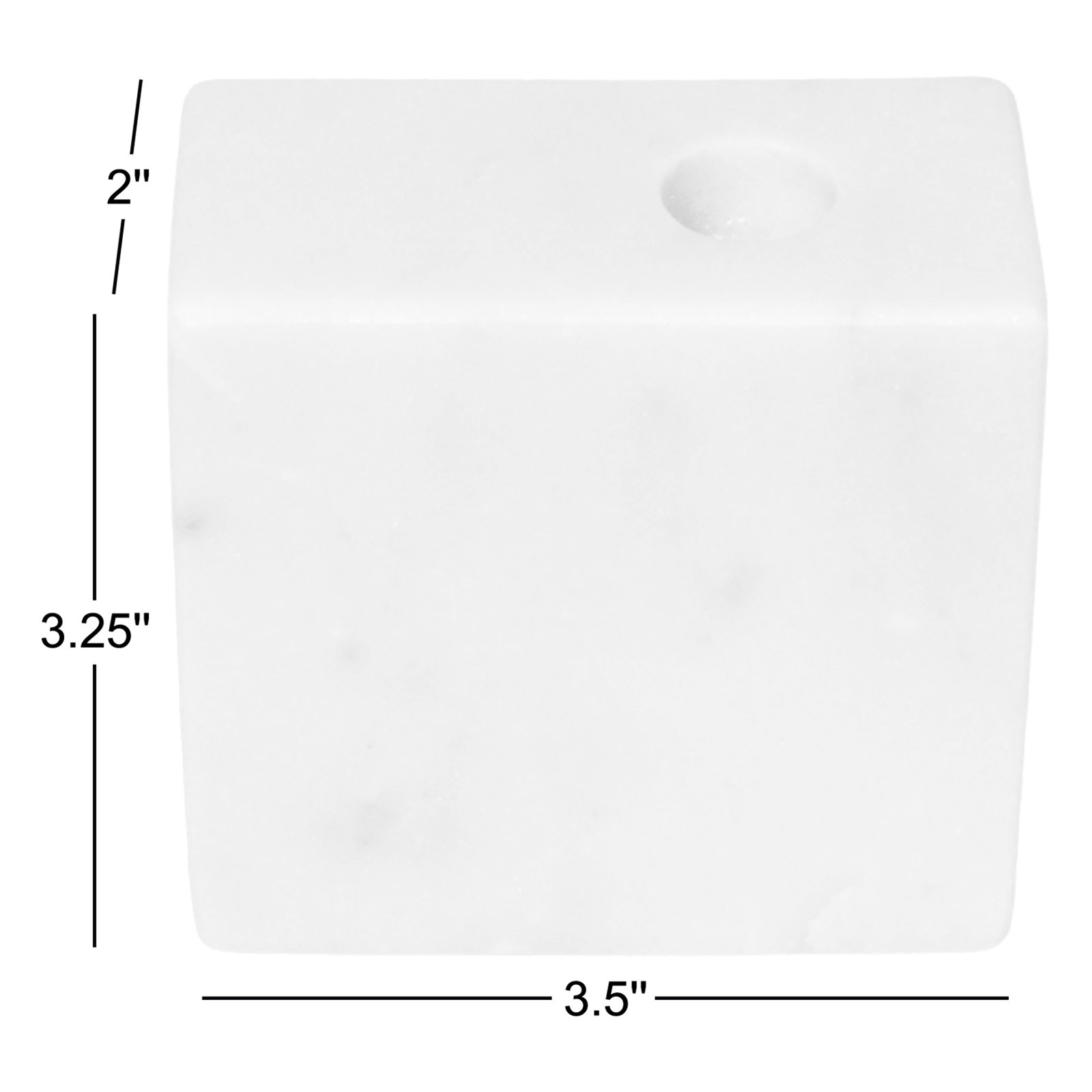 3.25'' H Stone Tabletop Candle Accessories