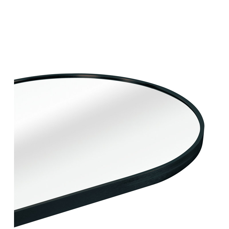 Miroir de salle de bain noir 63 po x 20 po