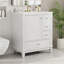 Meuble-lavabo de salle de bain avec lavabo, une porte et trois tiroirs-1439898674