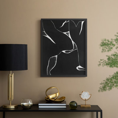 «Night Bloom II», reproduction encadrée - bois massif