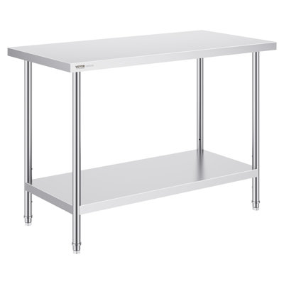 Kitchen Cart with Stainless Steel Top by VEVOR