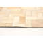 Tapis beige en peau de vache rectangulaire patchwork fait à la main 5 pi 2 po x 8 pi 3 po Patchwork