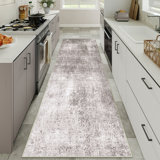 Asher Abstract Modern Machine Woven Asher in Dark Grey