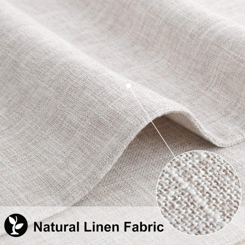 Cotton Linen Placemats Set Of 6, Cloth Washable Farmhouse Dining Table Mats