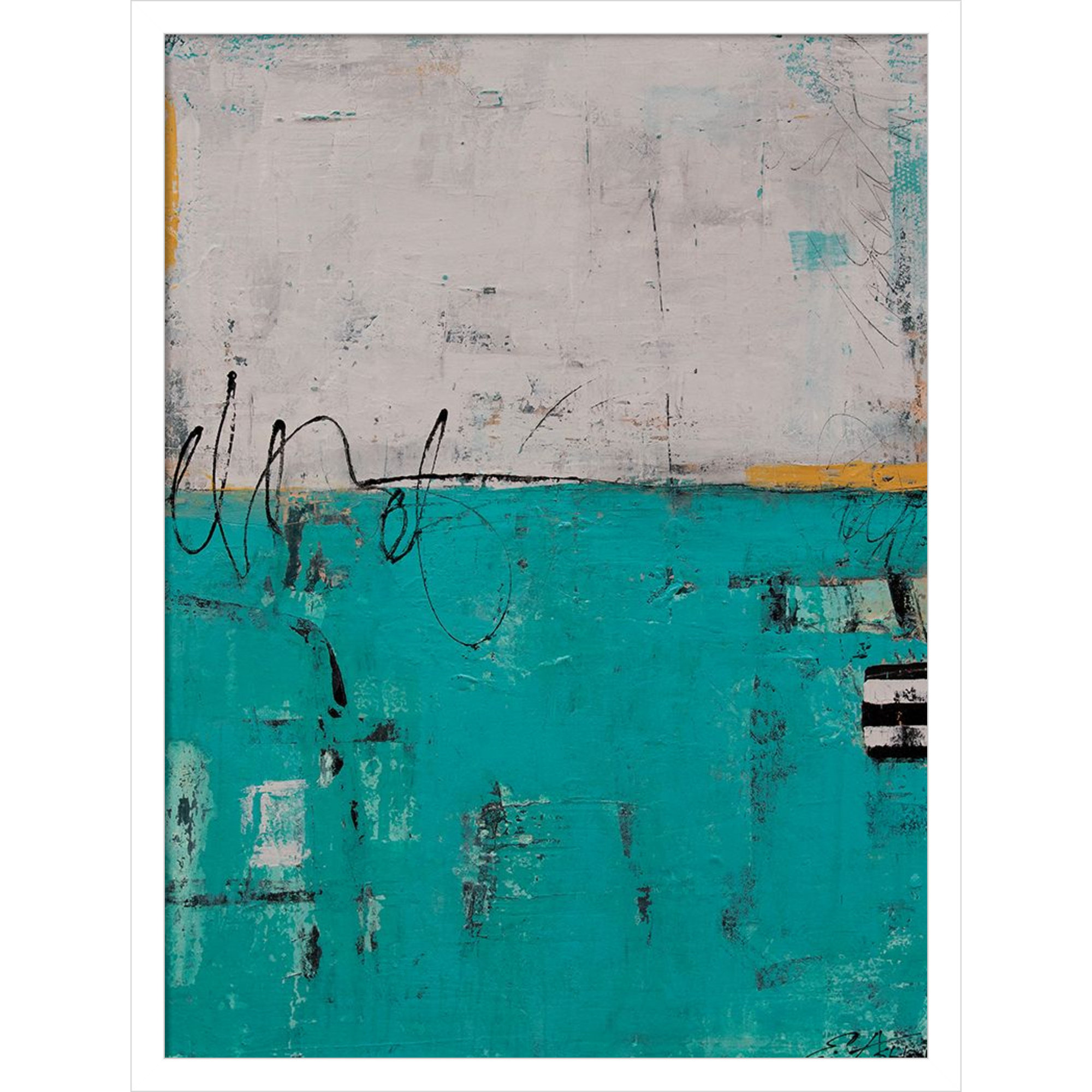Urban Harmony by Mauro Wood Framed Wall Art Print, White, 25" H x 19" W