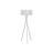 Lighting, 62"h, Floor Lamp, Nickel Metal, Grey Shade, Contemporary-188910535-188910528