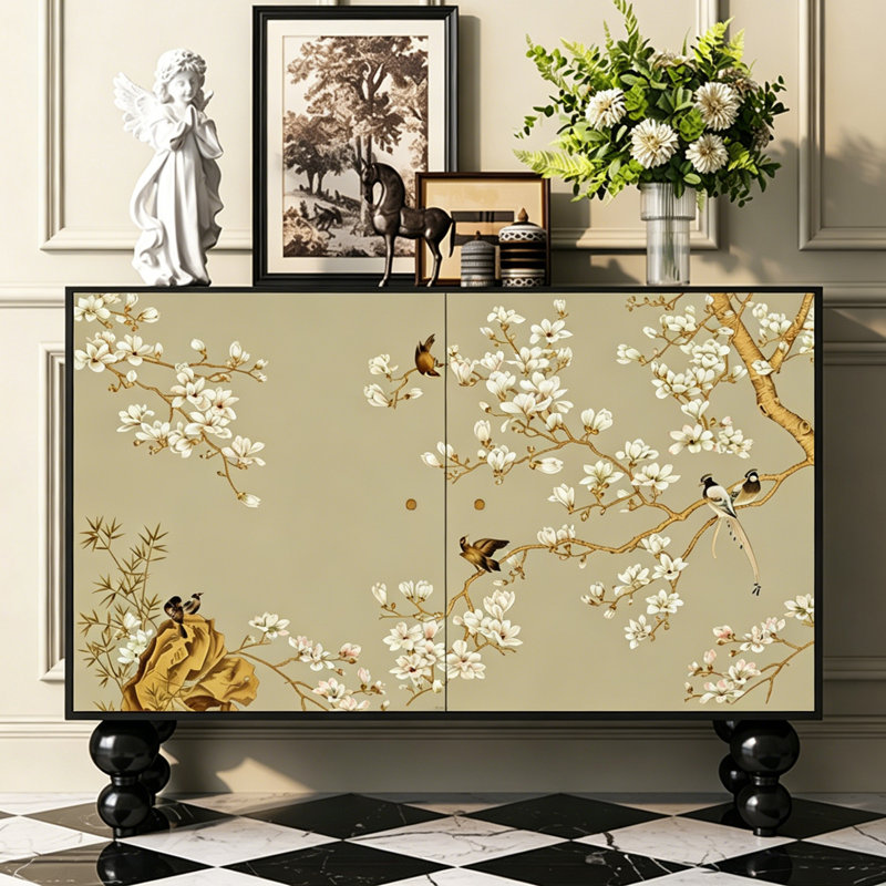 Solid Wood Entryway Cabinet for Home