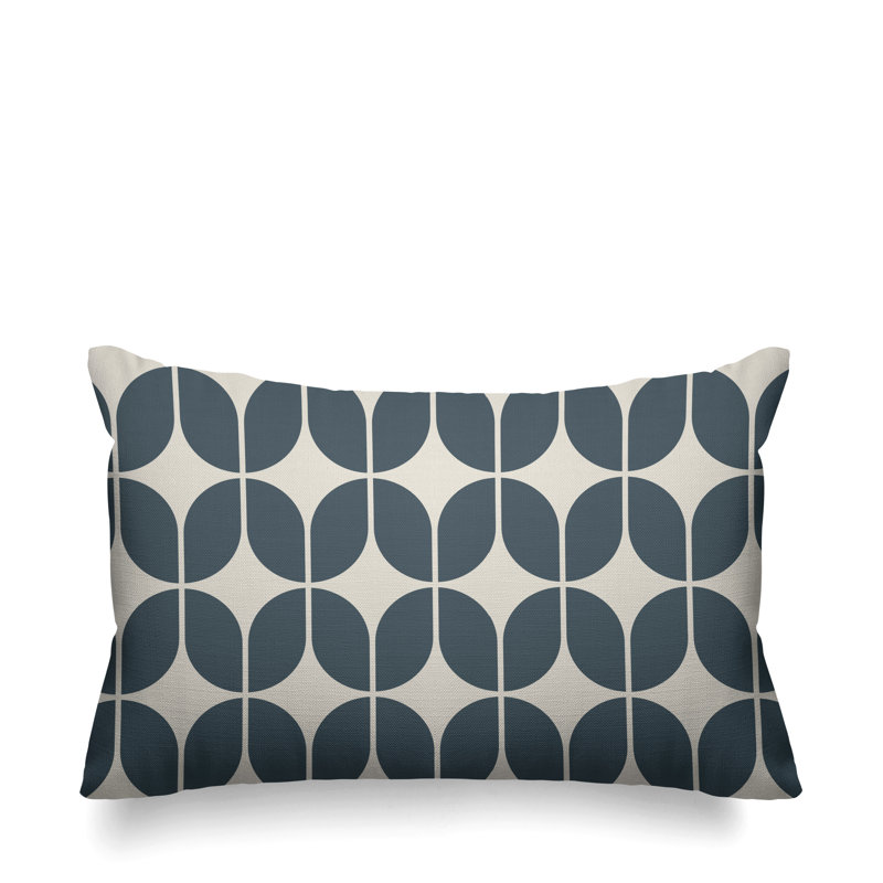 Housse et insert de coussin extérieur d'extérieur, gris, 14 po x 20 po, Rectangle