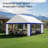 16 Ft. W x 20 Ft. D Canopy Tent With 3 Side Walls Heavy Duty Party Tents For Parties-117135644