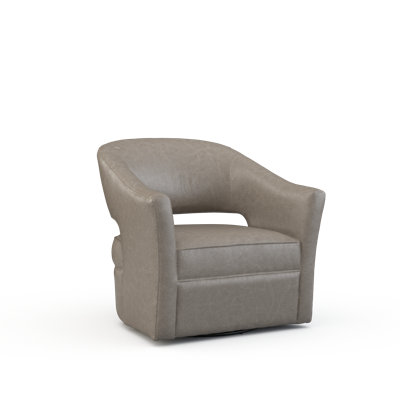 Luna Leather Barrel Chair