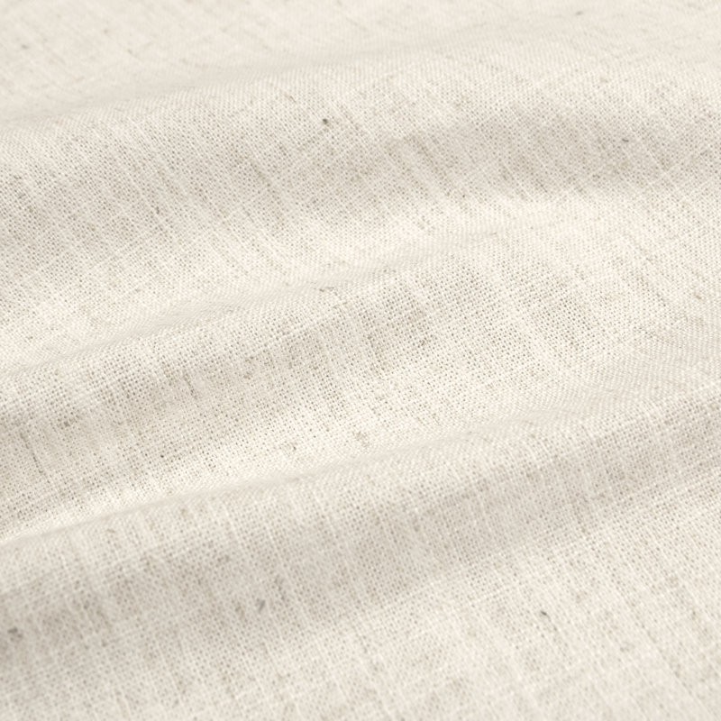 Jebb Upholstered Ottoman, Classic Talc Linen