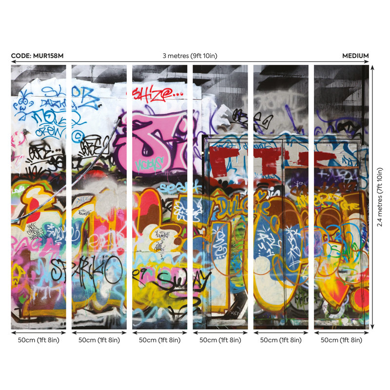 Davisboro Matte Wall Mural, 240cm L x 300cm W